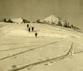 Skiing in the Totes Gebirge mountains, Austria, c1935