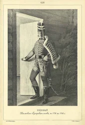Soldier of the Izyum Hussar Regiment, 1776-1788, 1841-1862