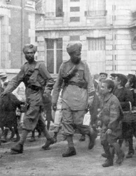 Soldiers from the British Indian Army, France