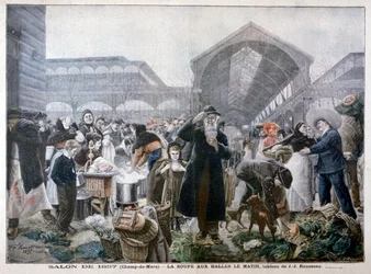 Soup Stand at Les Halles Market in the Morning, 1897