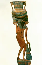 Spoon in the Form of a Young Girl Carrying a Vase. 18th Dynasty
