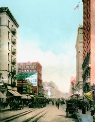 Spring Street, Los Angeles, California, USA