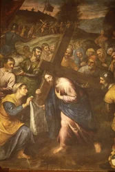 Saint Veronica and Jesus carrying his cross, Tricase, Italy