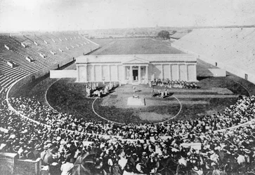 Stadium, Harvard University, Cambridge, Massachusetts, USA, Early 20th Century