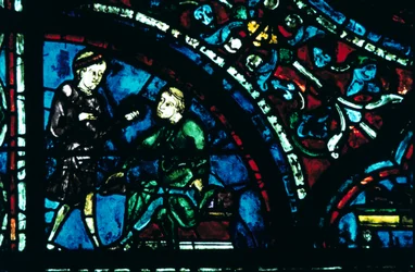 Stained glass, Chartres Cathedral, Chartres, France
