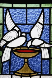 Stained Glass in Beit Jala Catholic Seminary Church, Beit Jala, Occupied Palestinian Territory