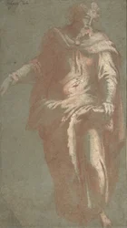 Standing Bearded Man Holding a Book