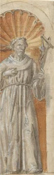 Standing Franciscan Saint in a Niche, 1650-1700