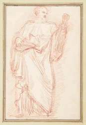 Standing Male Figure with Book