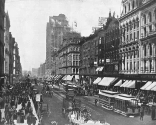 State Street, Chicago, Illinois, USA
