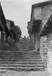 Steps leading to the kailana bazaar, India