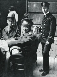 Sub-Lieutenant Prince Albert Serving Tea to Wounded Soldiers at Buckingham Palace