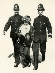Suffragette being arrested