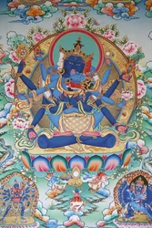 Tibetan tantric goddess, Kopan monastery, Kathmandu, Nepal