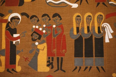 Life of Saint Benedict Tapestry in Saint-Pierre de Solesmes Abbey, Solesmes, France