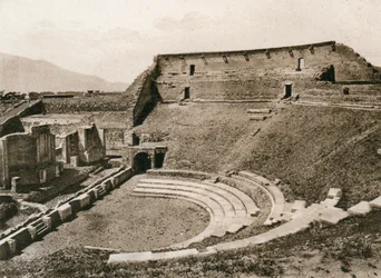 Tragic Theater, Pompeii, Italy, c1900s