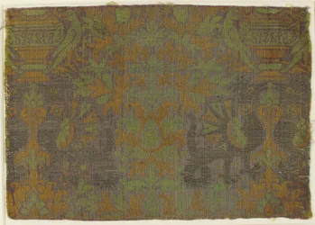 Textile with Plants and Animals, Italian, 15th century
