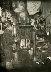 The Acetylene Gas Plant, Over the Door, c1908