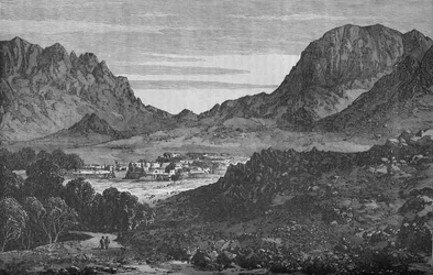 The Argandab Valley, Showing on the Right the Hills of the Baba Wali Pass, c1880