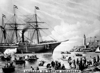 The Arrival of the Spanish Troops
