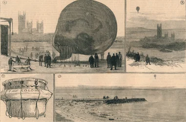The Attempted Balloon Voyage Across The Channel