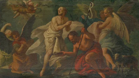 The Baptism of Christ in the Jordan River