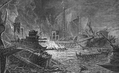 The Battle of Actium, at which Augustus Defeated Antony and Cleopatra, 31 BC
