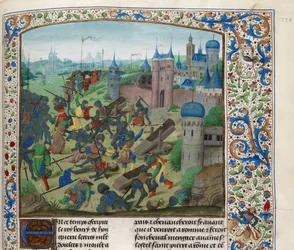 The Battle of Nicopolis on 25 September 1396, ca 1470-1475