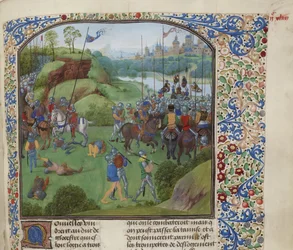 The Battle of Radcot Bridge on 19 December 1387