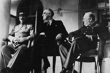 The Big Three met at Teheran, 1943