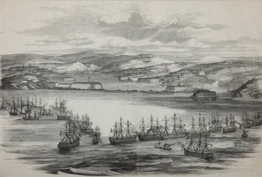 The British-French squadron in Sevastopol, ca 1855