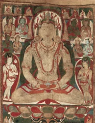The Buddha Amitayus Attended by Bodhisattvas