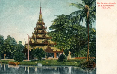The Burmese Pagoda in Eden-Gardens, Calcutta