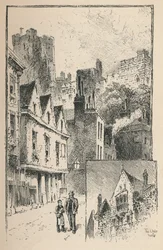 The Castle from Thames Street. A Bit of the Outer Walls