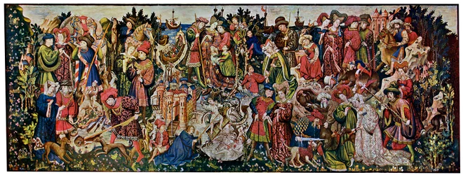 The Chatsworth Hunting Tapestries, first of the series