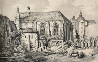 The Church and the Cloister of the College of Cluny in 1824, 1915