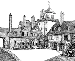 The Court Yard, Standen, East Grinstead