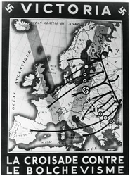 The Crusade against Bolshevism, Vichy French propaganda poster, 1941