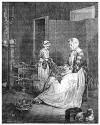 The Diligent Mother, 1740, 1885