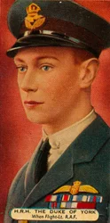 The Duke of York when he was a Flight Lieutenant in the RAF, c1918-1935