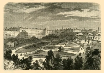 The Embankment, from Charing Cross Bridge, 1881