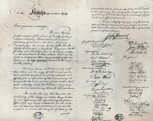 The Fitzwilliam copy of the Olive Branch Petition, 1775