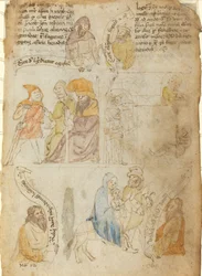 The Flight into Egypt [recto], early 15th century