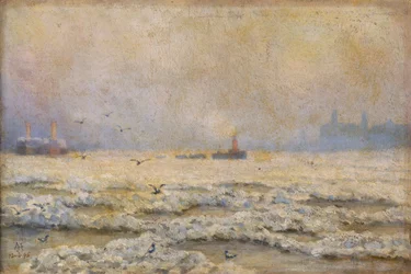 The Frozen Thames at Greenwich, 1895