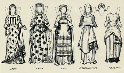 The Gallery of British Costume: How The English Dressed in King John