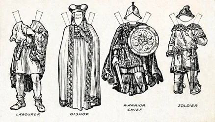 The Gallery of British Costume: How The People Dressed in Anglo-Saxon Times