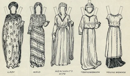 The Great Gallery of British Costume: Varied Dresses Worn in Norman Times