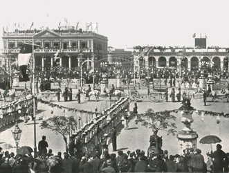 The Great Square on a Fete Day, Montevideo, Uruguay, 1895