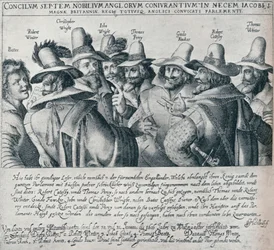 The Gunpowder Plot Conspirators and Their Servant Bates, 1605, 1901
