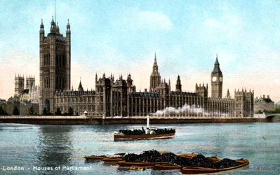 The Houses of Parliament, Westminster, London, early 20th century